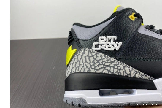 HO11-MNJDLS-5 HO11-MNJDLS-5 Pit Black Jordan Crew 3 Ducks Oregon Retro 0523